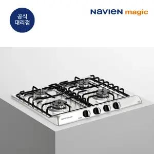 나비엔매직 빌트인 4구 가스레인지 매립형 가스쿡탑 560x480 GRB-9004 전원코드식