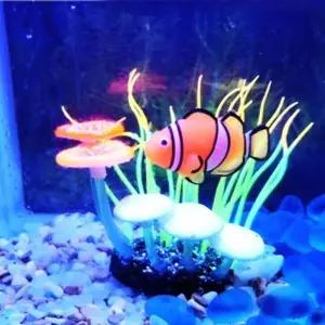 [골드스마일]야광 수족관 인조 수초 꾸미기 흰동가리 형광