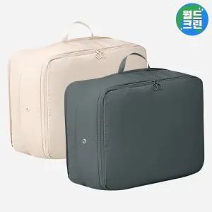 월드크린 이불 의류 압축 파우치 특대형 겨울 옷 패딩 아우터 수납 정리 보관 팩 가방 여행 캠핑