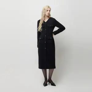 [롯데백화점]시슬리 더블 아웃 포켓 트위드 롱원피스 SAOP70611