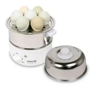 키친아트 2단 스텐 계란찜기 타이머 찜용기 미니 에그쿠커 달걀찜기 WE-430MX