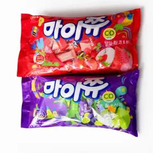 크라운 마이쮸 딸기핑크리치 720g 포도사과 720g