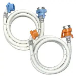 LG 삼성 대우 세탁기 급수호스 냉수 온수 원터치 수도꼭지연결 호스 1.4M 호환