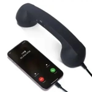 레트로 감성 C타입 핸드폰 유선 이어폰 수화기