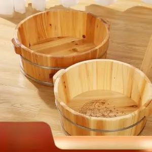 발 담그는 백향목 나무 가정용  통  족욕 세면대 발목욕