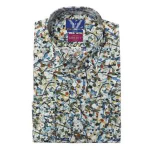 [갤러리아] 예작 남자 정장 셔츠 긴팔 슬림 패턴 남방 YJFSUA575BL