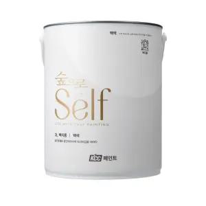 숲으로 셀프벽지페인트 친환경 도배 실크 벽지에바르는 페인트 에그쉘광 3L 백색