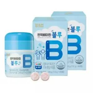 (정품) 함소아 면역비타민 블루 60정 2박스 (2개월분) 8세~10세