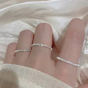 블링 실버 체인 925 은 반지