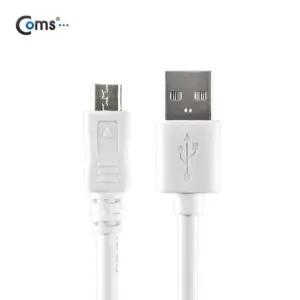 USB Micro 5Pin 케이블 2M White OD 4.5 2.0A M   B 마이크로 5핀 안드로이드