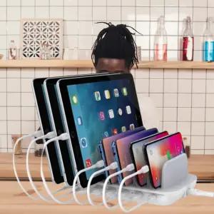 7포트 초고속 PD 멀티충전기 PPS USB 고속 가정 업소 카페 충전기 216 x 125 x 74mm 568g