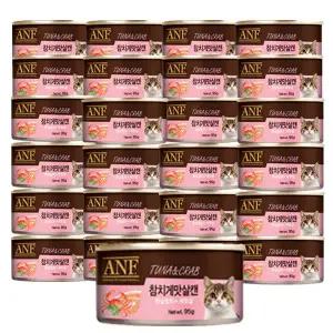 ANF 고양이 캔 참치게맛살 1박스 (95gX24개입)