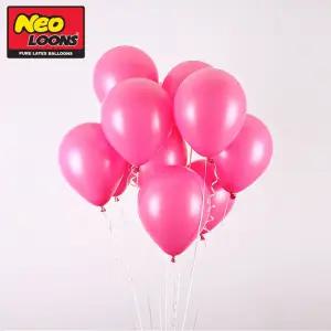 네오텍스 25cm 일반 푸추샤 라운드 풍선 100개입 둥근 칼라 파티 생일 장식 아트 아트용 고급