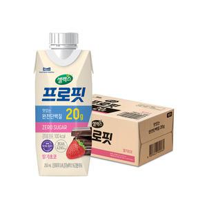 셀렉스 프로핏 드링크 딸기초코 250ml, 18입, 1개