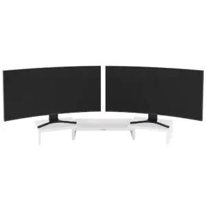 듀얼모니터 받침대 L 화이트