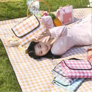 피크닉 돗자리 나들이 매트 대형 180x200/접이식/휴대용/캠핑/야외/방수/패턴/체크/등산/경량/용품/잔디