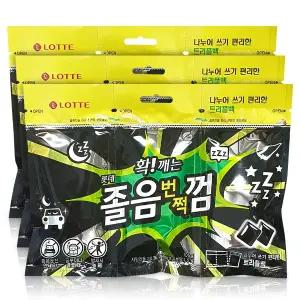 롯데 졸음번쩍껌 리필 105g 3개