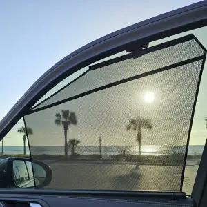 [프리폼]차량용 롤 커튼 운전석 뒷좌석 햇빛가리개 자동차 차광막 썬바이저 블라인드