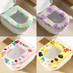 화장실 변기커버 소프트한 꽃무늬/캐릭터 EVA 방수 쿠션 모든 변기타입