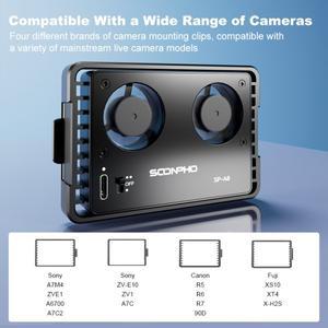 호환 SOONPHO SP-A8 카메라 냉각 팬 소니 캐논 FUJI A7M4 ZVE1 A6700 A7C2 R5 90D XS10 XT4 X-H2S Dslr 시