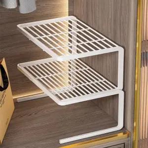 옷장 정리선반 칸막이 옷정리 화이트 소형 붙박이장 칸단