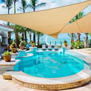 (3.6m 대형) 삼각 옥상 그늘막 타프 가림막 차광막/차양막/햇빛/가리개/차단막/선쉐이드/썬쉐이드/야외