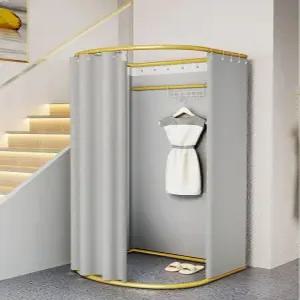 이동식 간이 탈의실 암막 피팅룸 매장 옷가게 커튼