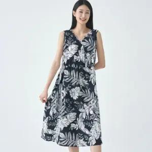 [지센] 여성 [지센] 인견 에스닉 패턴 원피스 LVOPO601_DN