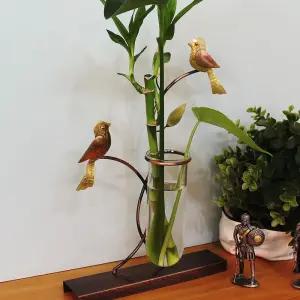 결혼식선물 콘솔품 유리 종달새공예품 화병 인테리어소품 시험관 신혼부부선물 종달새품