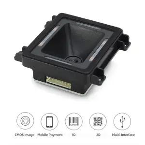 내장형 바코드 스캐너 자기 유도 1D 2D QR 리더 모듈 지지대 RS-232 TTL USB 포트 연결 자동 스캐닝