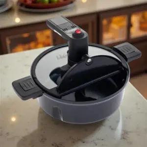 돌아가는 냄비 통돌이 회전팬 볶음 삼겹살 간편한 자동 회전 롤링팬