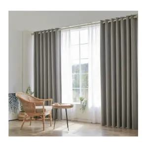 누보데코 사계절 암막 커튼 안방 아일렛 애쉬 260x160 BNS