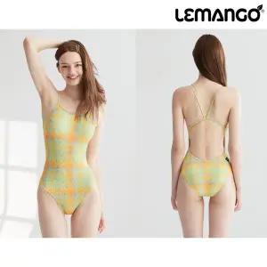 [르망고] 5673 아르모니에 체크 브이 숄더백 여성 원피스 수영복