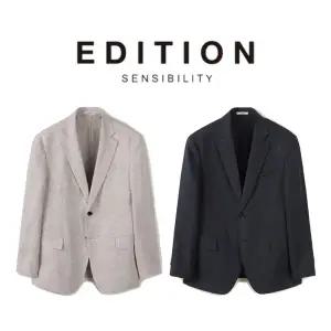 [롯데백화점]에디션 26 SS 남자여름자켓 델라브 린넨 100 솔리드 자켓 2종 1택 NEG2KG1621 DR4488