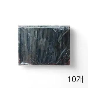 TBZ 일자스트로우 검정 빨대 7mmX21cm 500입 X 10개 일회용 카페빨대