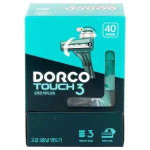 도루코 터치3 일회용 면도기 40개