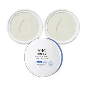 AHC 세이프온 시카 카밍 선쿠션 본품 25g + 리필/퍼프 x 2 세트