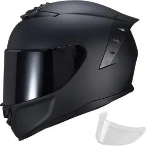 JQF 기어 모터사이클 헬멧 풀페이스 WS-611 스트리트 바이크 성인 남성용 여성용 DOT 승인