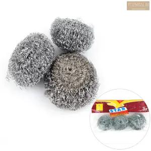 스텐 철 수세미 3P 스텐레스 불판 철판 닦는 설거지 쑤세미 찌든때 닦이