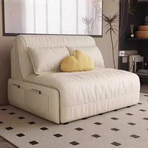 전동 소파 베드 침대 더블 가죽 리클라이너 라텍스