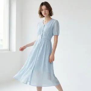 [롯데백화점]포커스 리프 자수 롱 원피스 PBVFF6M3OP3151