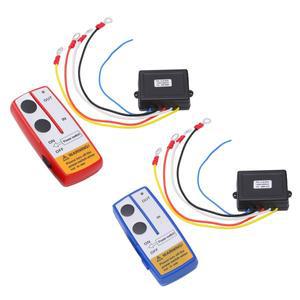 12V 24V 무선 윈치 리모컨 스위치 키트 핸드셋 컨트롤러 수신기 포함 트럭  ATV SUV용 범용