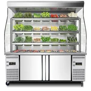냉장고 오픈형 디스플레이 신선도 샐러드 진열대 마라탕