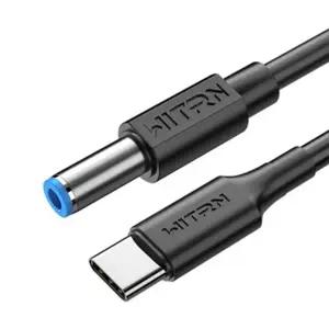 1.2m 길이 USB CType-C PD  12V 5.5x2.5mm LED 조명 노트북 Type-C PD 트리거 코드용 전원 케이블 변환기