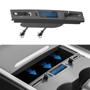 테슬라 USB 허브 케이블 어댑터 포함 고속 충전 모델 3 Y 도킹 스테이션 센터 콘솔