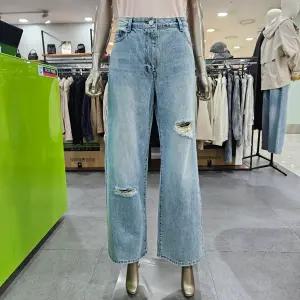 시슬리/애플아울렛/디스트로이드 슬림 와이드 데님 팬츠 SADPC4631