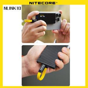 NITECORE NLink10 케이블 타입-C 마그네틱 스토리지 USB-C 60W 고속 충전 7CM 짧은 듀얼 플래시라이트 파워