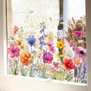 인테리어 창문데코 스티커 데코 플라워 스티커 유리창 가림