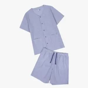 [스타필드 코엑스몰] 공용 시어서커 5부 파자마세트- 노카라V넥 ANJS26435