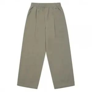 소이 HC04 주니어 원턱 와이드 밴딩면바지 봄 남여공용 카키 원턱 와이드 밴딩면바지